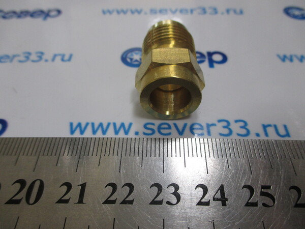 Соединитель латунь под пайку 38 1