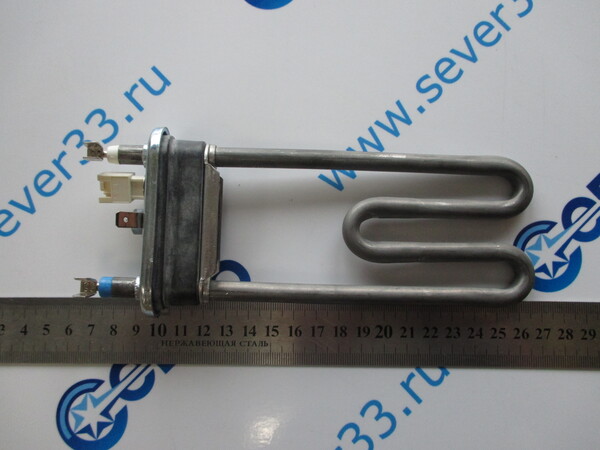 Тэн 1300W 41036768, 41041524 CANDY с датчиком, с буртом Thermowatt 157x87mm HTR025CY