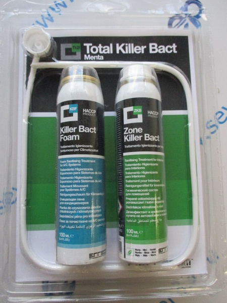 Набор очищаюших средств TotalKillerBact пена 100 мл (мята)