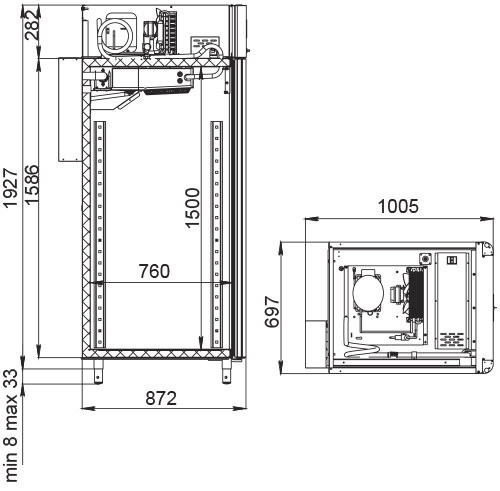 Шкаф для вызревания сыра Polair CS107 Cheese_4