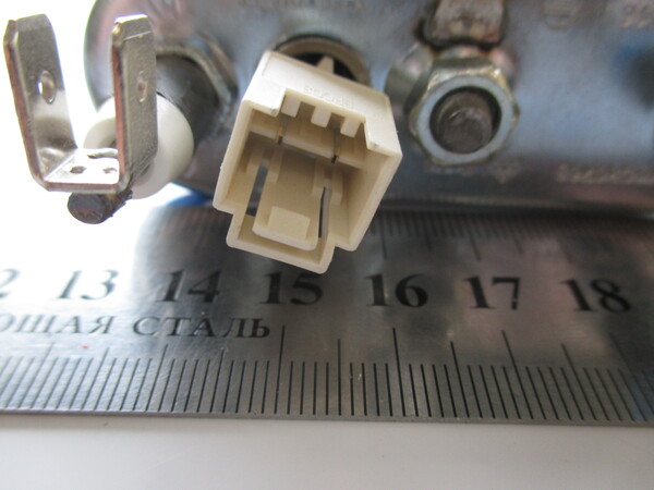 Тэн 1300W 41036768, 41041524 CANDY с датчиком, с буртом Thermowatt 157x87mm HTR025CY1