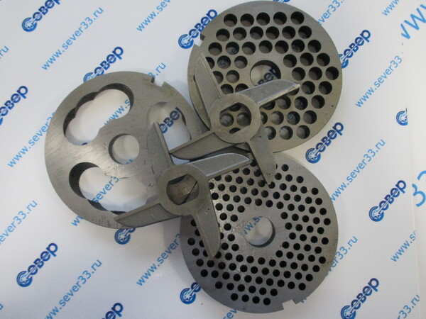 Комплект ножей для мясорубки МИМ-600 без бурта НН1