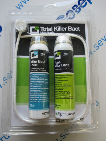 Набор очищаюших средств TotalKillerBact пена 100 мл (яблоко)