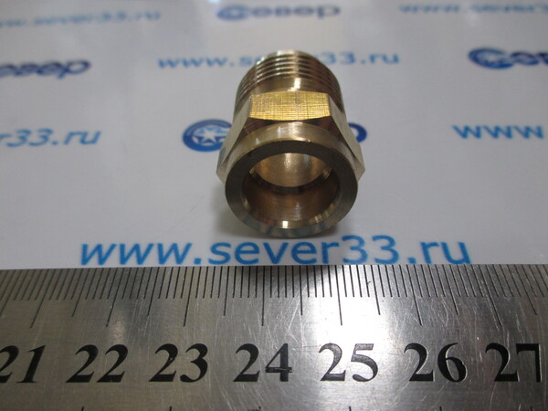 Соединитель латунь под пайку 12 1