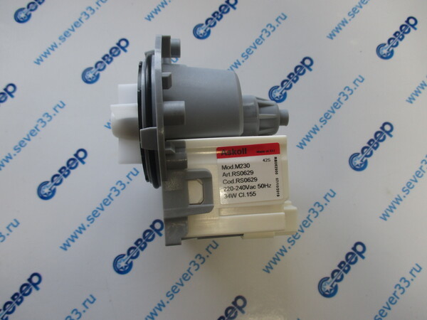 Насос ASKOLL 34W на 3-х винтах клем.вместе M230 Zanussi 1