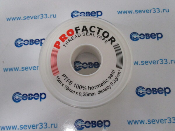 ФУМ-лента PF ГАЗ ПРОФ. 19мм  0,25мм  15м fe 531