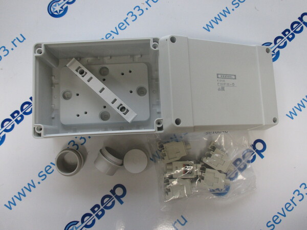 Коробка клеммная 5-полюсная 2.5-16 кв.мм 125х167х82 IP55IP65 серая (K 9105)2