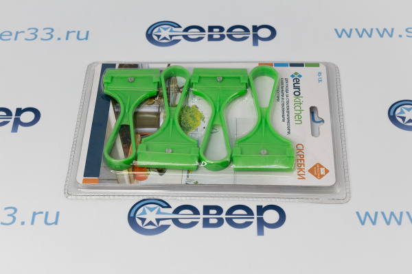 Набор скребков Eurokitchen для чистки стеклокерамики, салатовый_1