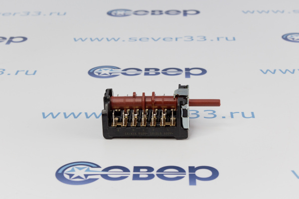 Переключатель плиты 263900055, 850511K GOTTAK 7LA 5 поз. 23mm 16(4)A 250V, 10(2)A 400V CO_4