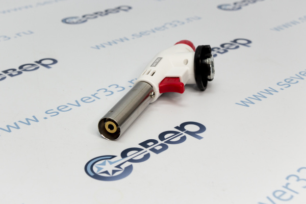 Газовая горелка RUNIS белая, пьезо. (цанг.)_3e