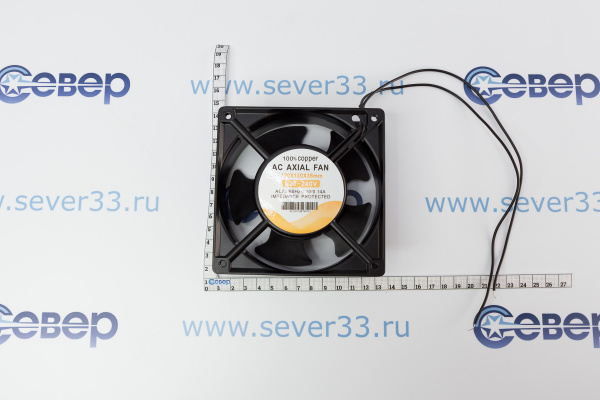 Вентилятор плоский (квадратный) 120x120x38 (220V)_3