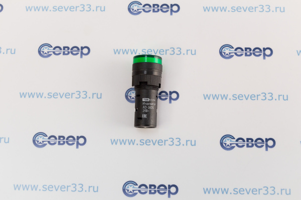 Арматура светосигнальная AD-16DS 24В (зеленая) TDM_1