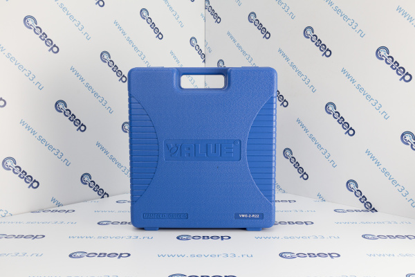 Коллектор двухвентильный Value VMG-2-R22 (R404,407,134,22)  в кейсе манометры 80 мм, 14 SAE_1