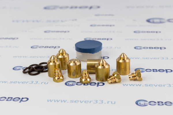 Комплект жиклёров (форсунок) газовой плиты Дарина GM 441, 442, с термостатом (пропан)_2