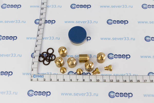 Комплект жиклёров (форсунок) газовой плиты Дарина GM 441, 442, с термостатом (пропан)_3