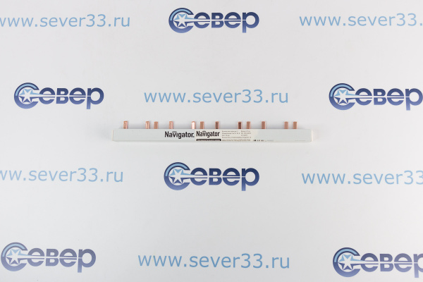 Шина соединительная 3ф 63А 12 модулей (22 см) штырь_1