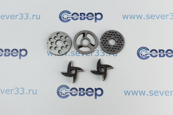 Комплект ножей к мясорубкам МИМ-80, М-75, 822 под бурт_3