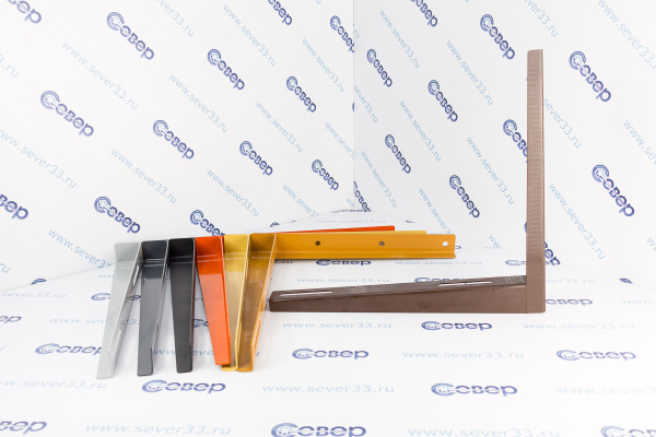 Кронштейн 415х450 2,0 темно-коричневый (RAL8017)_2