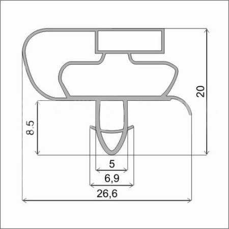 Уплотнитель проф. АТ 880х560 | Продажа, монтаж и обслуживание холодильного оборудования | Север33