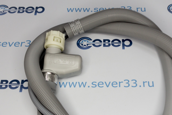 Шланг заливной для ПММ с клапаном (Аквастоп), Индезит 372679 зам. 256554, 037207 Оригинал_2