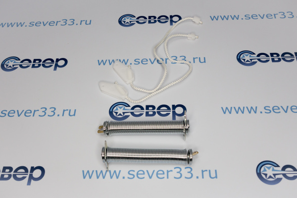 Ремкомплект (2 пружины и 2 тросика) дверцы для ПММ Бош, Сименс 00623538 12004031_1e