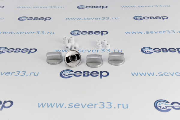 Ручки универсальные для плиты серебристые комплект 4шт_2