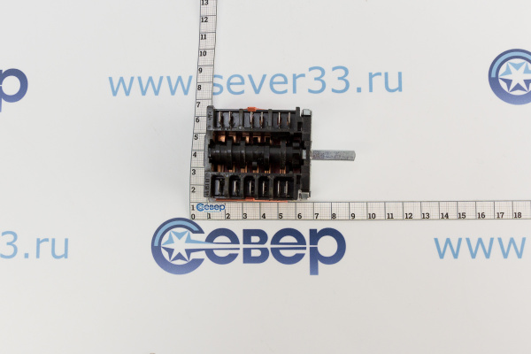 Переключатель духовки CANDY 41003026, EGO 46.25866.521 6-ти поз. длина вала 23мм, CU6601, COK301CY_2