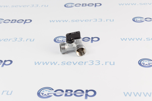 Кран шаровый Bugatti 877 12х34х12, 3-х проходной, для стиральных и посудомоечных машин_3