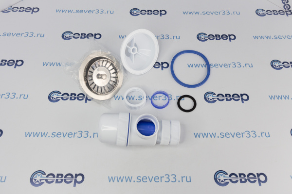 Сифин ЭЛИТ с нержавеющей чашкой 114 мм (140) ВИРПЛАСТ_3