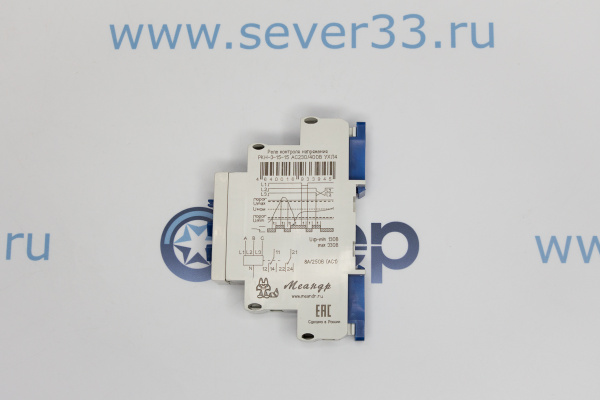 Реле напряжения Меандр РКН-3-15-15 АС230В_400В УХЛ4_2