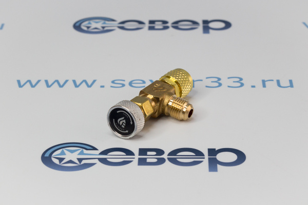 Вентиль с нажимом на ниппель FC-34B (HC-1223) гайка 516(R410), штуцер 516_3