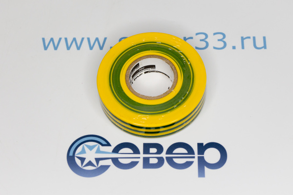 Изолента Safeline ПВХ желто-зеленая 19мм 25м_2