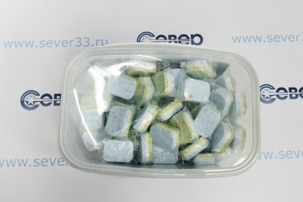 Таблетки ALL IN 1 бесфосфатные для посудомоечной машины 100 шт.BREZO_2e