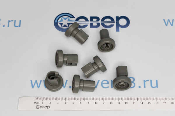 Ролик корзины ПММ Electrolux, Zanussi, AEG комплект 8 штук,маленькие колесики_3