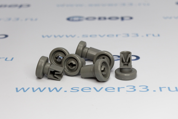 Ролик корзины ПММ Electrolux, Zanussi, AEG комплект 8 штук,маленькие колесики_1