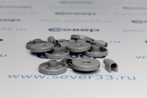 Ролик корзины ПММ Electrolux, Zanussi, AEG комплект 8 штук, большие колесики_2