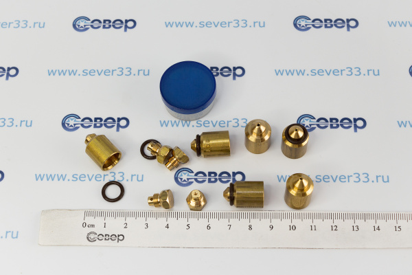 Комплект жиклёров (форсунок) газовой плиты Дарина GM 441, 442, с термостатом (природный газ)_3