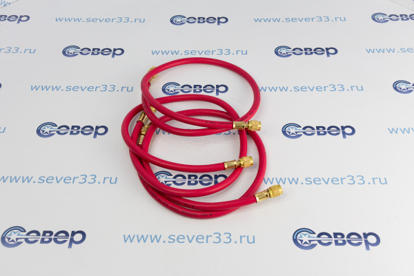 Шланг заправочный 90 см (компл. 3 шт.)  600 Psi (41 бар)  R134, 404, 407_2