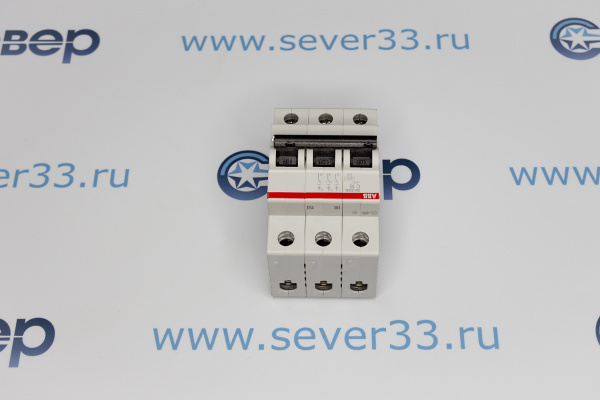 Автомат эл. ABB 3р 16А SH203L 4.5кА 220V_3e