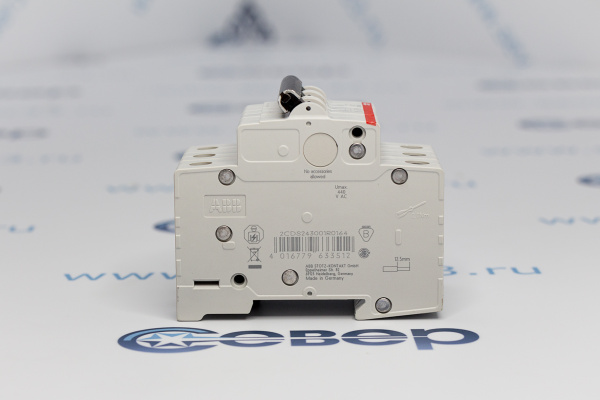 Автомат эл. ABB 3р 16А SH203L 4.5кА 220V_2e