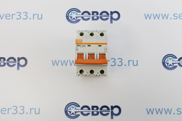 Автомат эл. TDM ВА47-29 С 3р 50А 380V_1