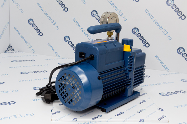 Вакуумный насос Value V-i220SV 51лмин, 8.6кг (двухступ. с вакуометром)_4e