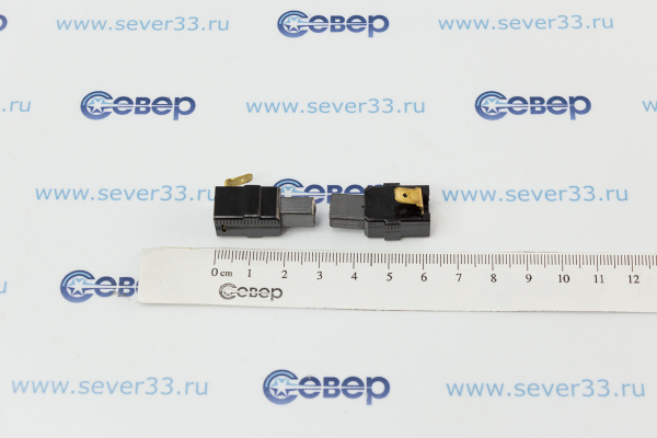 Электроугольная щетка (2шт), Мakita (СВ 417А), перфоратор, 6x9x12мм, с отстрелом (609)_4