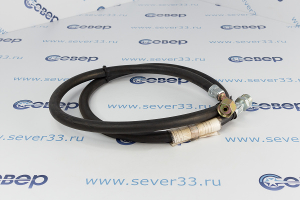 Подводка для газа резинотканевая 12 L-1,5 м наругол (черный)_2