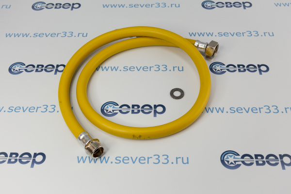 Подводка для газа полимерная 3_4 L-1,2м гш (желтая)_3