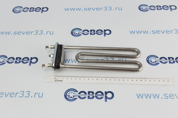 ТЭН 2000W прямой  с отв. L=205 мм, R12, M140_2
