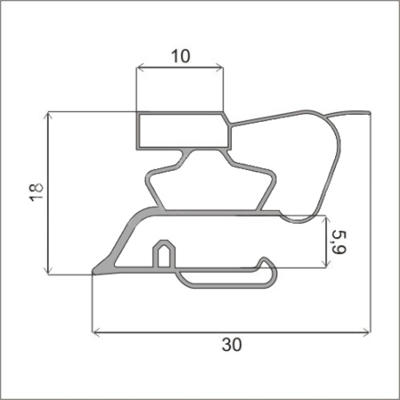 Уплотнитель профиль СТ 1000х550 | Продажа, монтаж и обслуживание холодильного оборудования | Север33