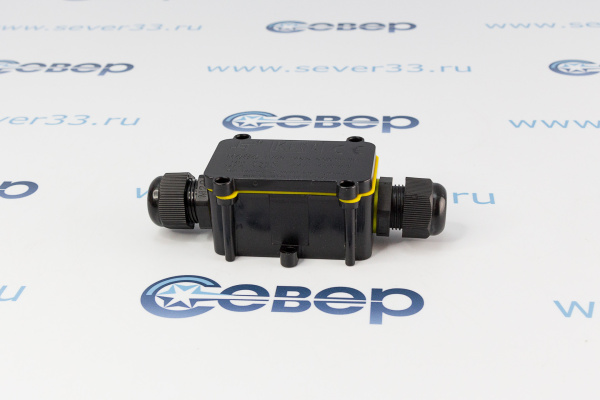 Короб распределительный FERON LD522 2 выхода с 4-х коннектором, 450V, 125x55x36_3