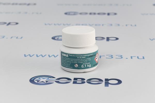 Флюс-паста №3 Sn97Cu3 (100 гр.) с добавлением припоя Sanha_1