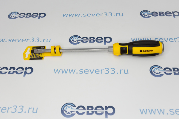 Отвертка шлицевая ударная SL8х200мм Berger BG BG1036_2